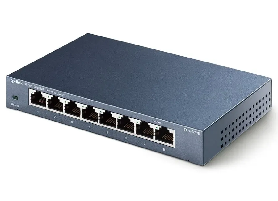 TP-Link switch TL-SG108 (8xGbE, fanless)