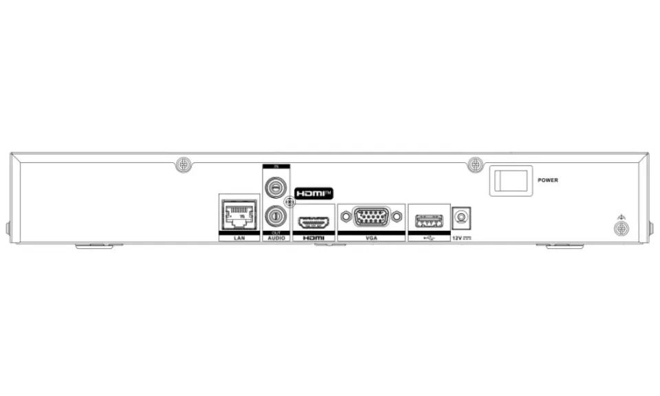 Hikvision NVR DS-7604NXI-K1(D) - 4x IP/ 12Mpix/ 80Mbit/ 1x HDD/ 1x LAN/ AcuSense