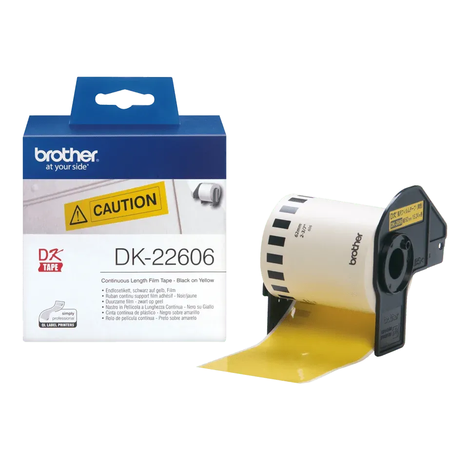 Brother - DK-22606 (žlutá filmová role 62mm x 15,24m)