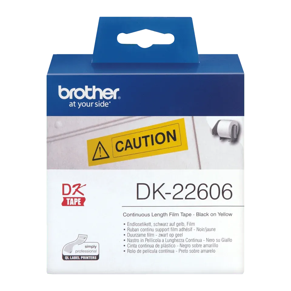 Brother - DK-22606 (žlutá filmová role 62mm x 15,24m)
