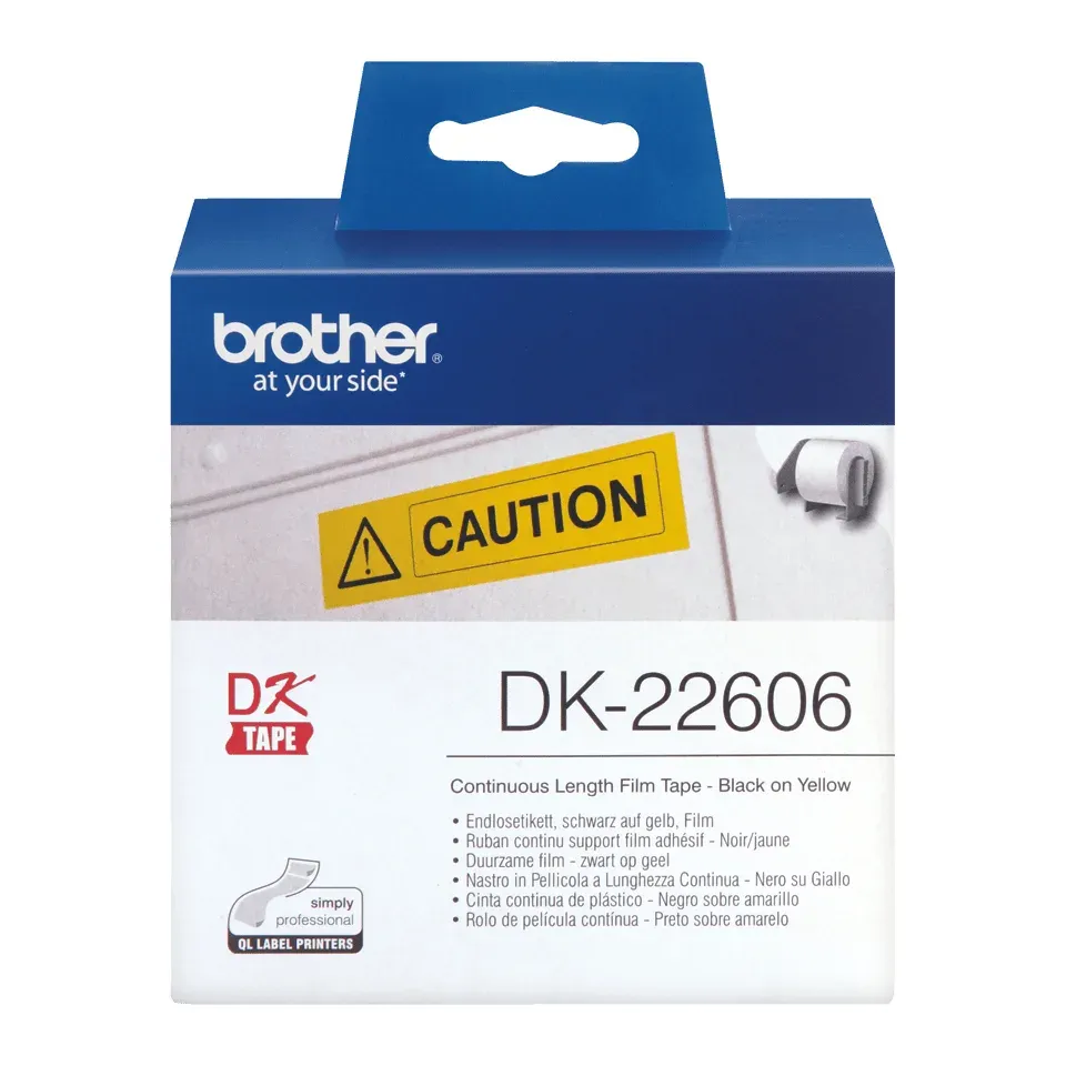 Brother - DK-22606 (žlutá filmová role 62mm x 15,24m)