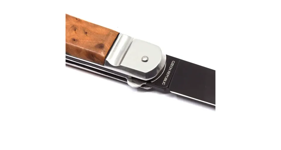 Lovecký zavírací nůž SAFARI HUNTER 2dílný s pilkou - střenka dřevo 230-BD-2/K SAFARI