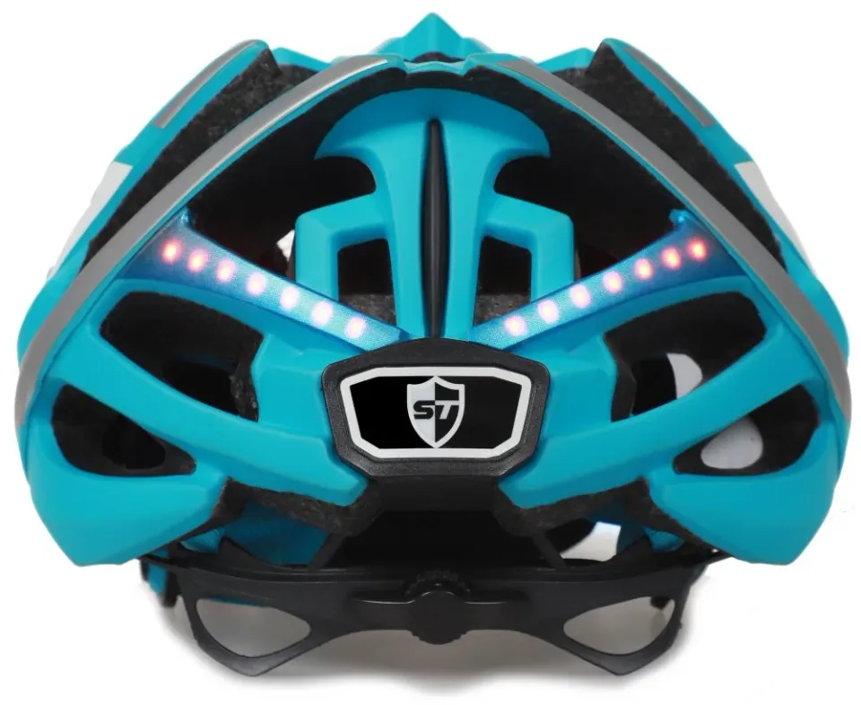 SAFE-TEC Chytrá Bluetooth helma/ Repro/ TYR 2 Turquoise M