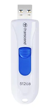 Transcend 512GB JetFlash 790W, USB 3.0 (3.1 Gen 1) flash disk, bílo/modrý