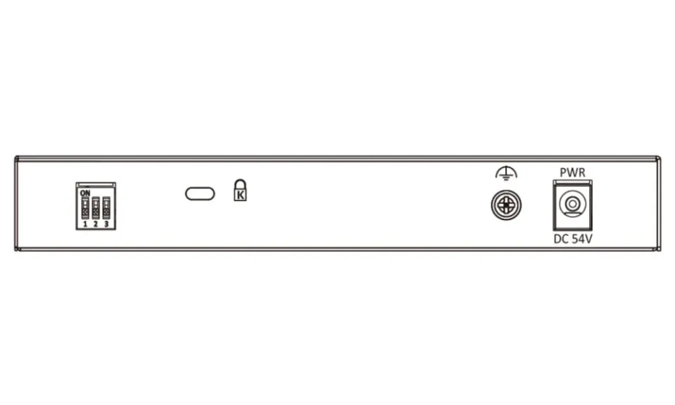 Hikvision DS-3E0510HP-E - full Gb switch 8x PoE (2x HI-PoE), 1x uplink RJ-45 + 1x uplink SFP, 110W, dosah až 300m