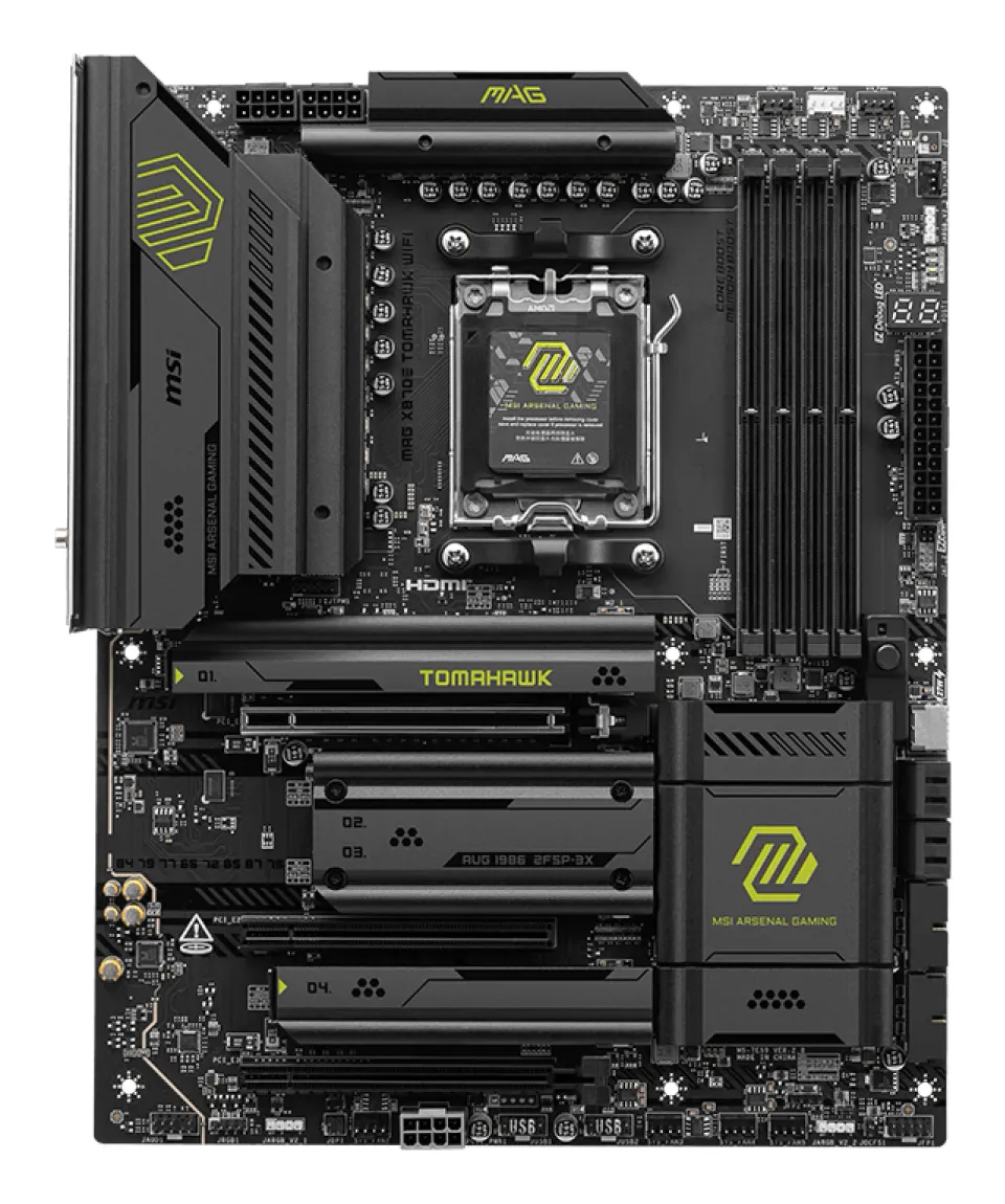 MSI MAG X870E TOMAHAWK WIFI, AM5, AMD X870E, 4x DDR5, ATX
