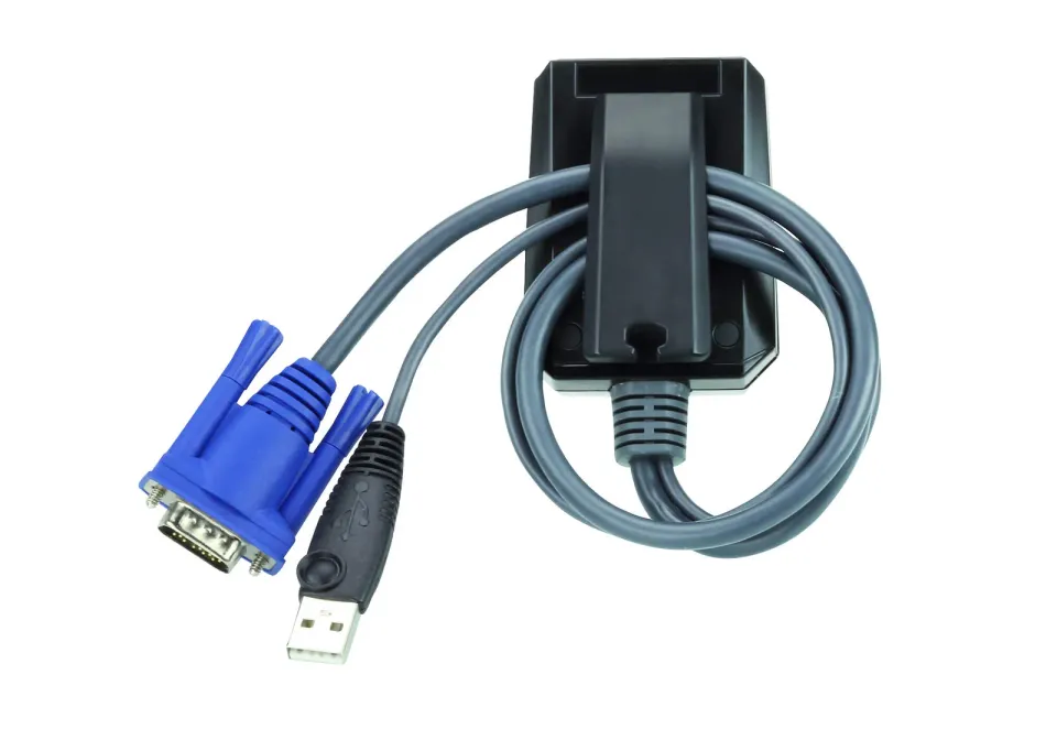 Aten CV211CP-AT Laptop USB KVM Console Crash Cart Adapter IT Kit