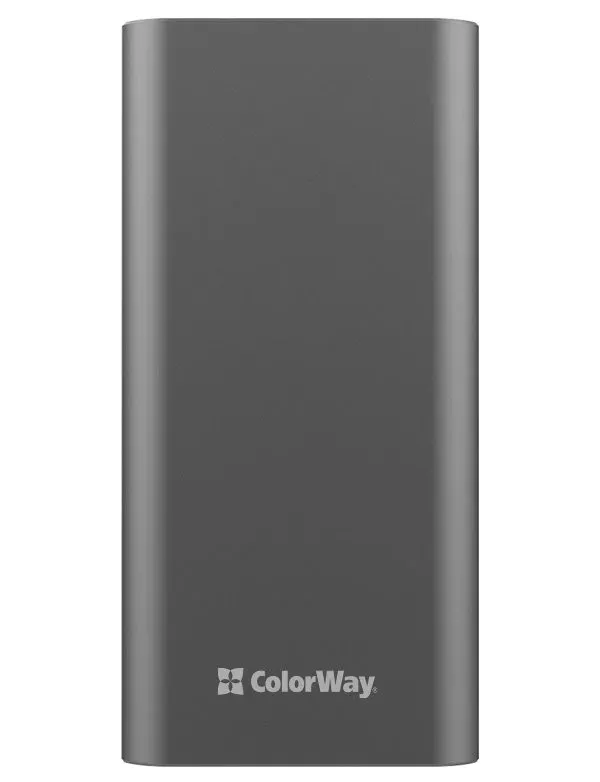 COLORWAY powerbanka/ 20 000mAh/ 2x USB QC3.0/ USB-C Power Delivery 20W/ Lighting/ LED/ Micro-USB/ Šedivá