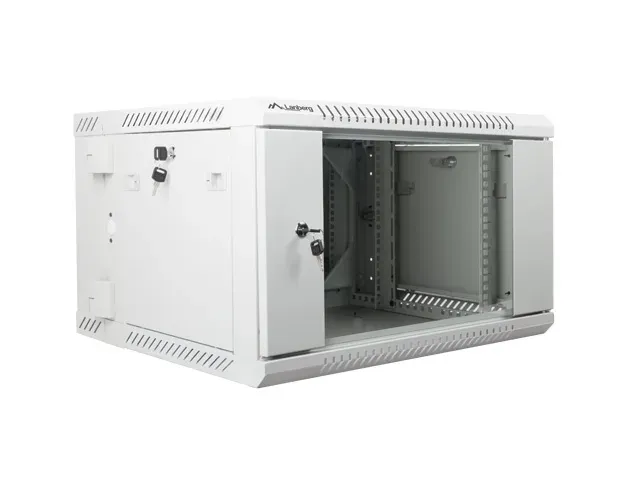 LANBERG RACKOVÁ SKŘÍŇ 19" DVOUDÍLNÁ NÁSTĚNNÁ 6U/600X600 (FLAT PACK) ŠEDÁ