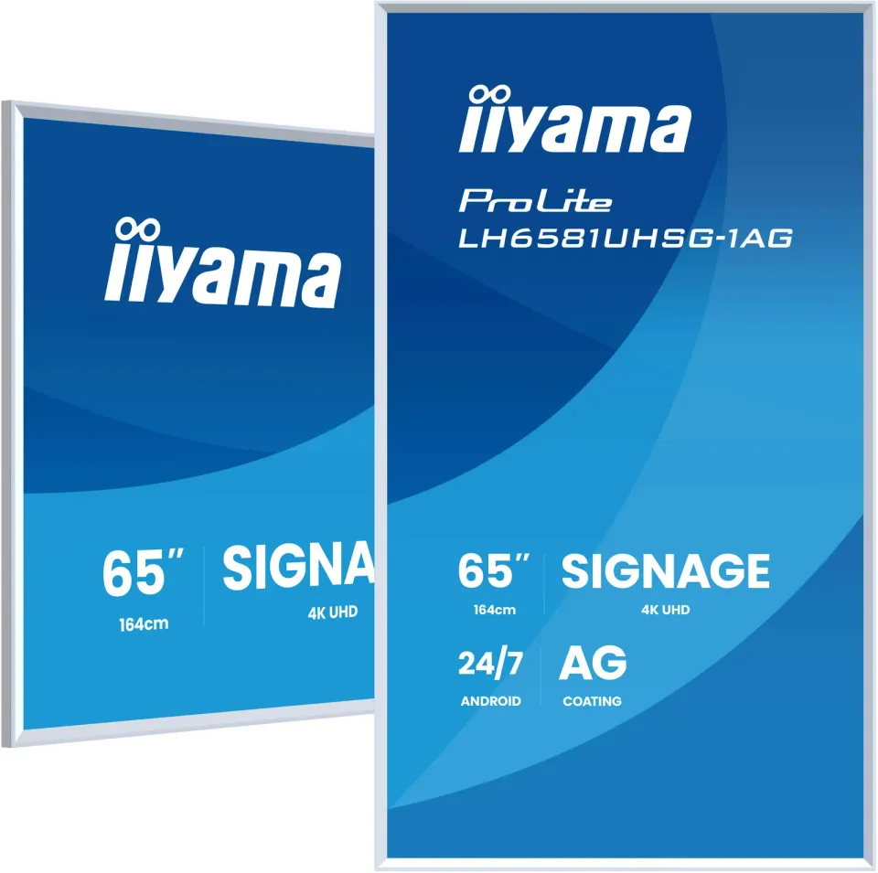 65" iiyama LH6581UHSG-1AG:VA, 4K UHD,frame
