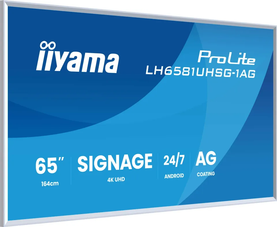 65" iiyama LH6581UHSG-1AG:VA, 4K UHD,frame