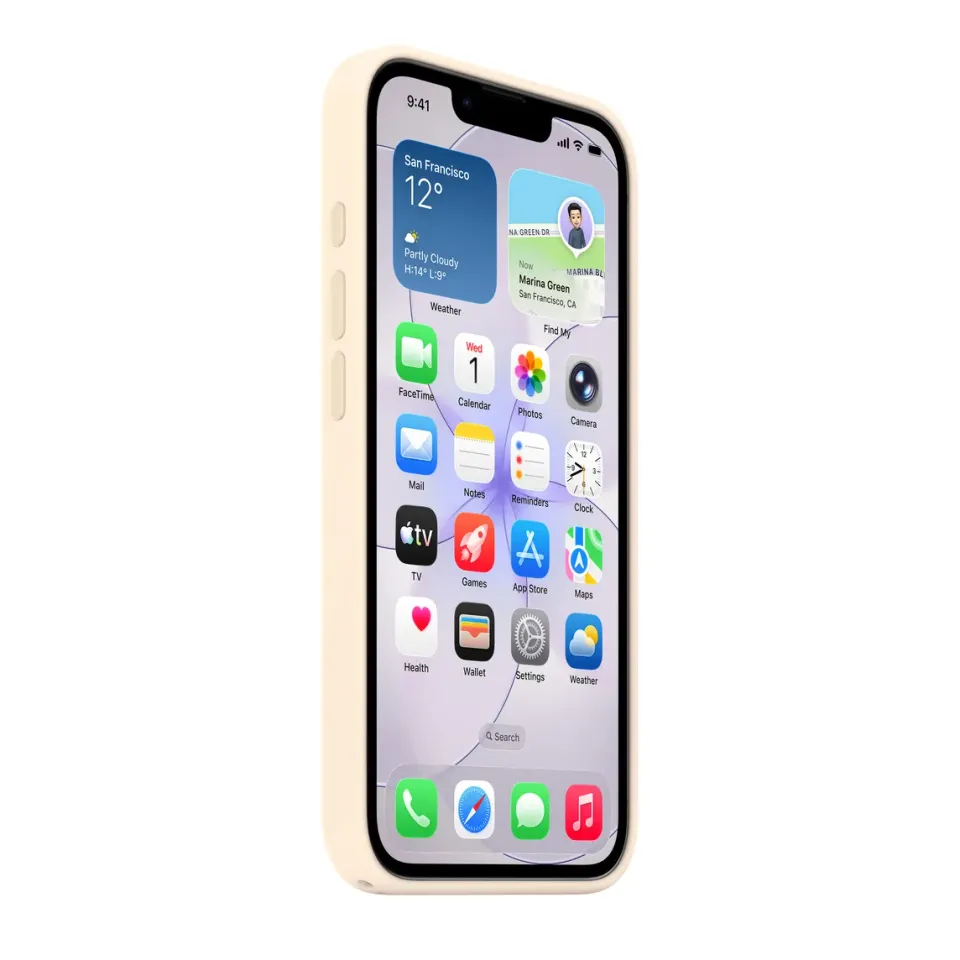 iPhone 17e Silicone Case with MS – Vanilla / SK