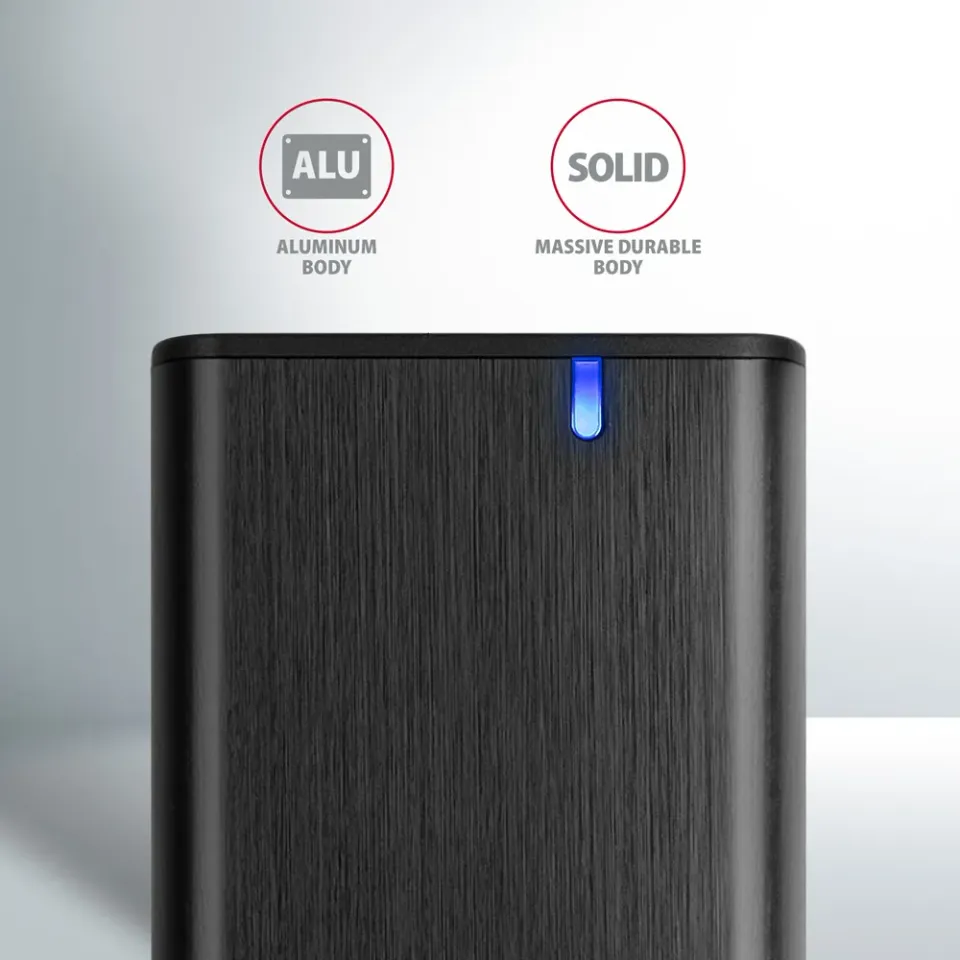 AXAGON EEM2-SB2 SUPERSPEED+ USB-C - M.2 NVME & SATA SSD RAW BOX Externí USB-C 3.