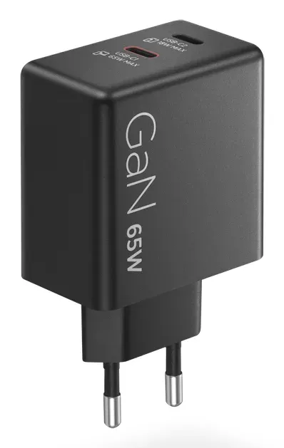 Lenovo Dual USB-C 65W GaN Charger - duální nabíječka 2x USB-C, 45W + 18W, černá
