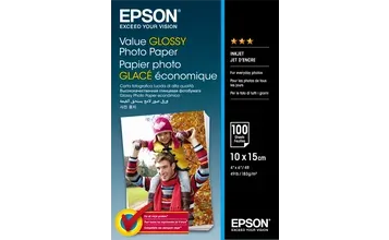 EPSON paper 10x15 - 183g/m2 - 100 sheets - value glossy photo paper