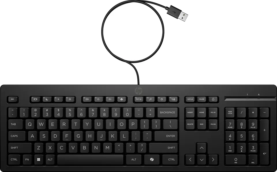 HP 125 G2 USB Wired Keyboard Bulk12