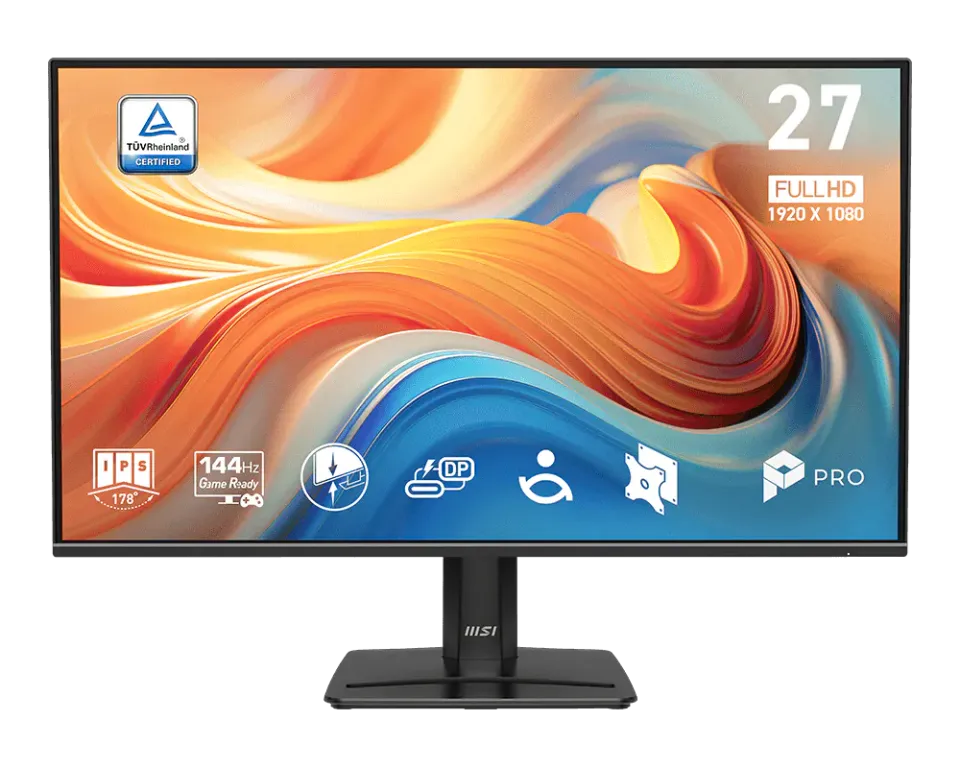 MSI monitor PRO MP272 E14C, 27"/FHD/IPS ,144Hz/1ms/HDMI/USB-C/černá