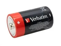 VERBATIM Alkalické baterie D,  2 PACK / LR20