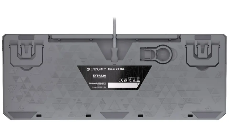 Endorfy Thock V2 TKL Klávesnice, herní, drátová, mechanická, Endorfy Red, US lay