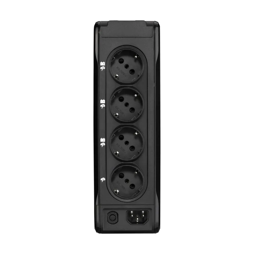 Eaton 3P Ellipse UPS DIN, 700VA, 420W, Vstup: C14, Výstupy: (3) Typ E, (1) Pouze přepěťová ochrana Typ E, Tower