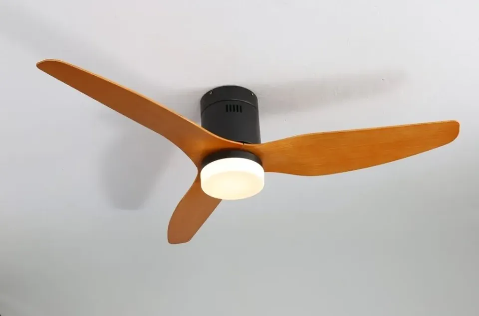 IMMAX NEO LITE VENTO SMART stropní svítidlo s ventilátorem 18W TUYA Wi-Fi hnědo-černé