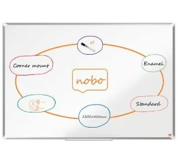 Nobo smaltovaná magnetická tabule Premium Plus 1200 x 900 mm