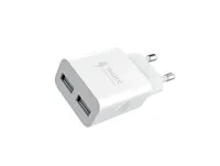 WG - Síťová nabíječka 2x USB-A 2,4A , white