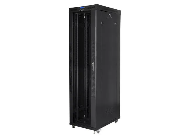 LANBERG Volně stojící skříň 19" 47U/800x1000 (v rozloženém stavu) skleněné dveře