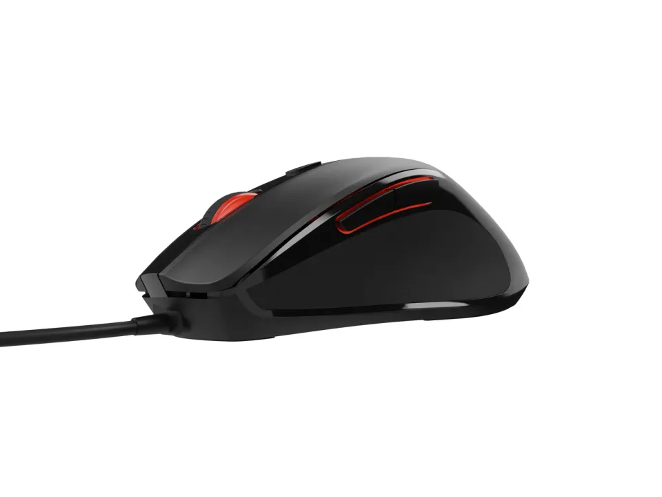 Natec optická myš PIGEON 2/4 000 DPI/Kancelářská/Optická/4 000 DPI/Drátová USB/Černá
