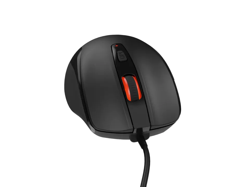 Natec optická myš PIGEON 2/4 000 DPI/Kancelářská/Optická/4 000 DPI/Drátová USB/Černá