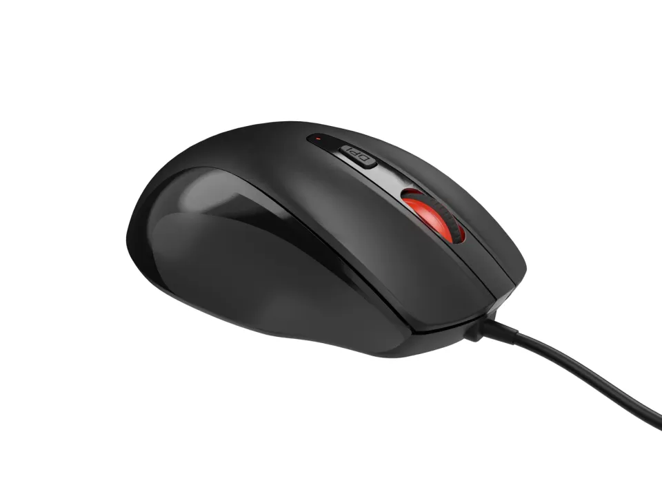 Natec optická myš PIGEON 2/4 000 DPI/Kancelářská/Optická/4 000 DPI/Drátová USB/Černá