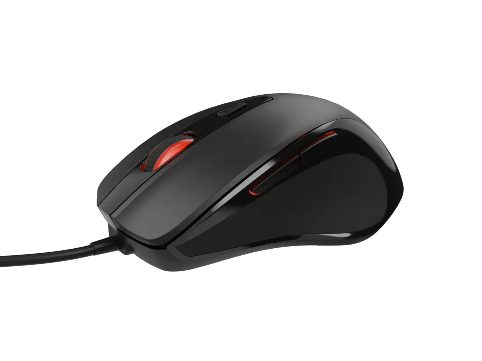 Natec optická myš PIGEON 2/4 000 DPI/Kancelářská/Optická/4 000 DPI/Drátová USB/Černá
