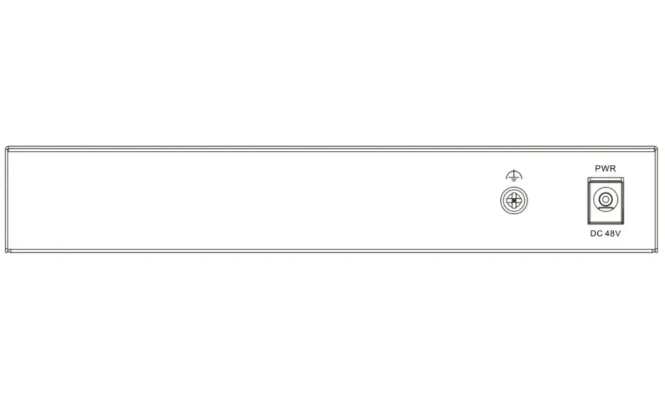 Hikvision DS-3E0508P-O - Switch 8x 10/100/1000Mbit (4x Gb PoE), 60W