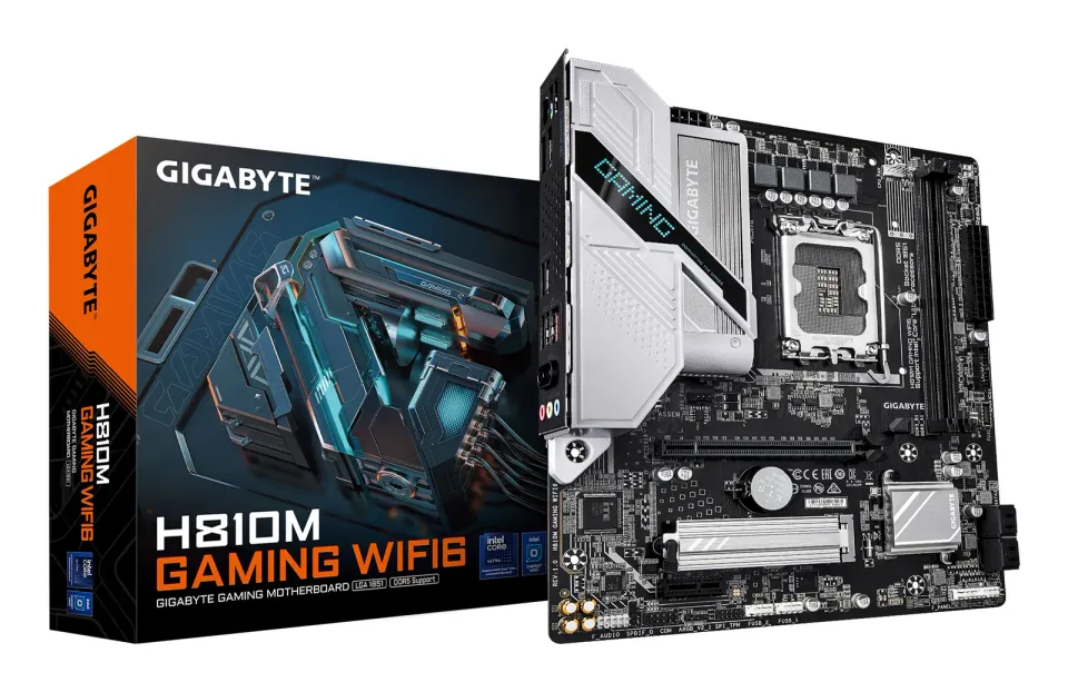 GIGABYTE MB Sc LGA1851 H810M GAMING WIFI6, Intel H810, 2xDDR5, 1xDP, 1xHDMI, WiFi, mATX