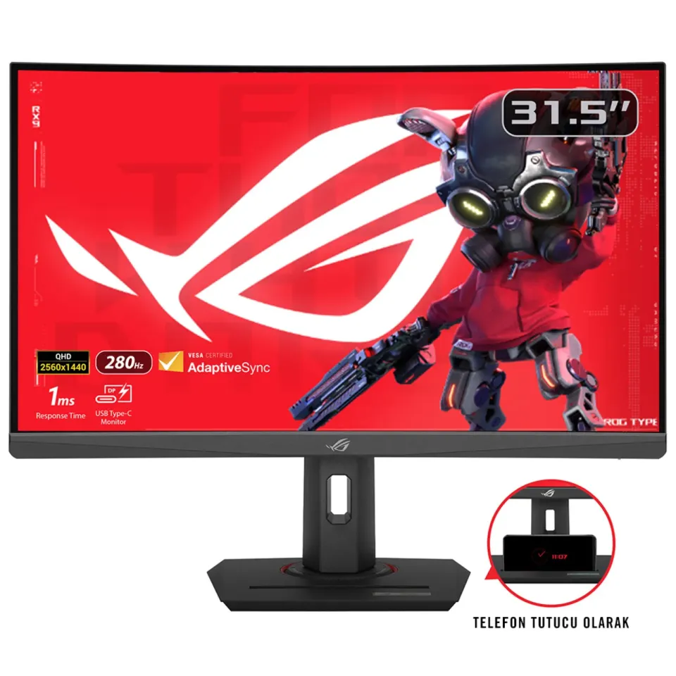 ASUS ROG/Strix XG32WCMS/31,5"/VA/QHD/280Hz/1ms/Black/3R