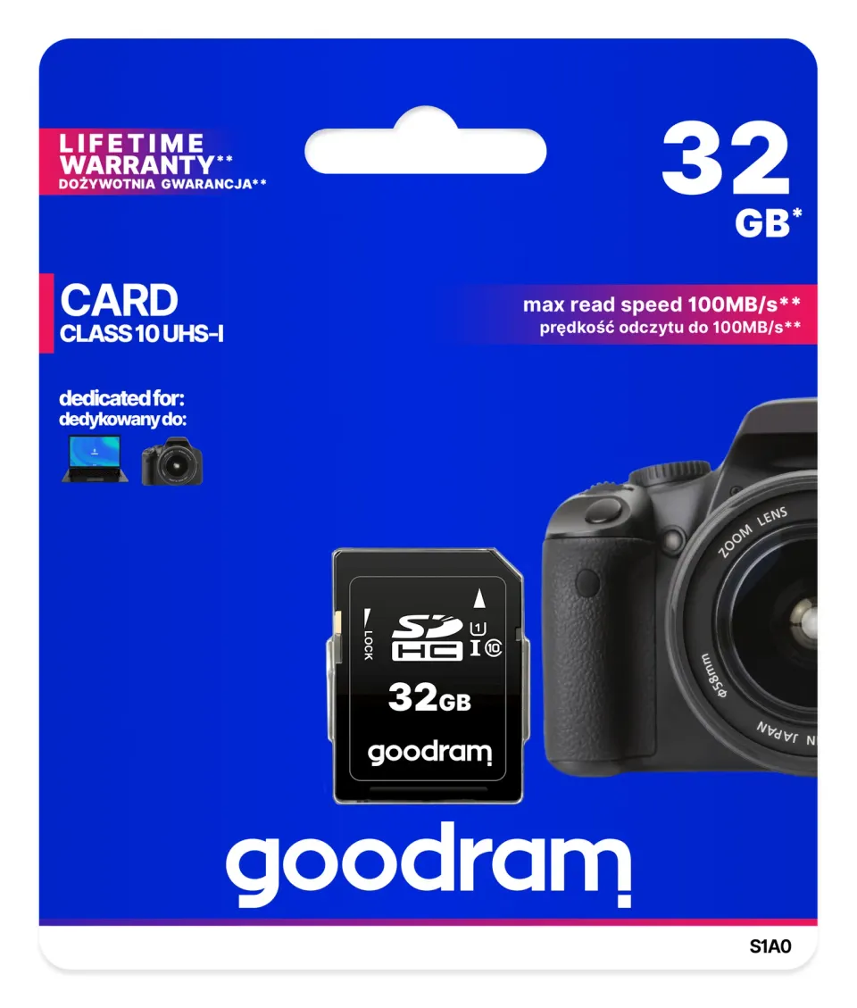 GOODRAM SDHC karta 32GB (R:100/W:10 MB/s) UHS-I Class 10