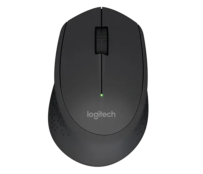 Logitech M280/Ergonomická/Optická/Pro praváky/1 000 DPI/Bezdrátová USB/Černá
