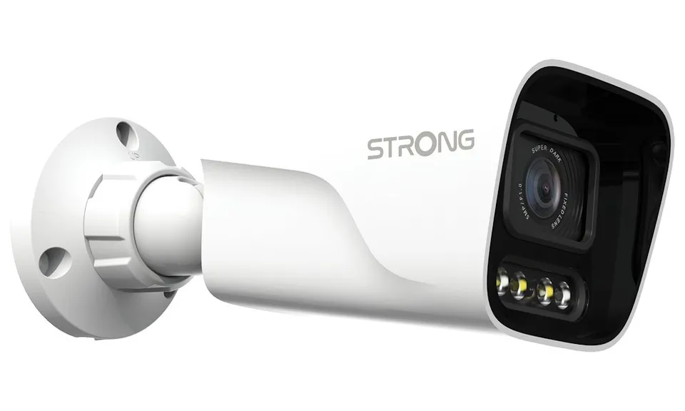 STRONG IP kamera BUL05SD0-P/ Bullet/ PoE/ LAN/ 5Mpix/ objektiv 4mm/ IP67/ duální vidění/ Super Dark/ ONVIF/ bílá