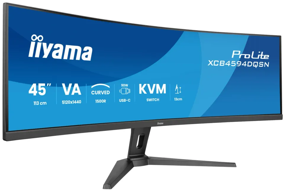 iiyama ProLite/XCB4594DQSN-B1/44,5"/VA/5120x1440/165Hz/0,8ms/Black/3R