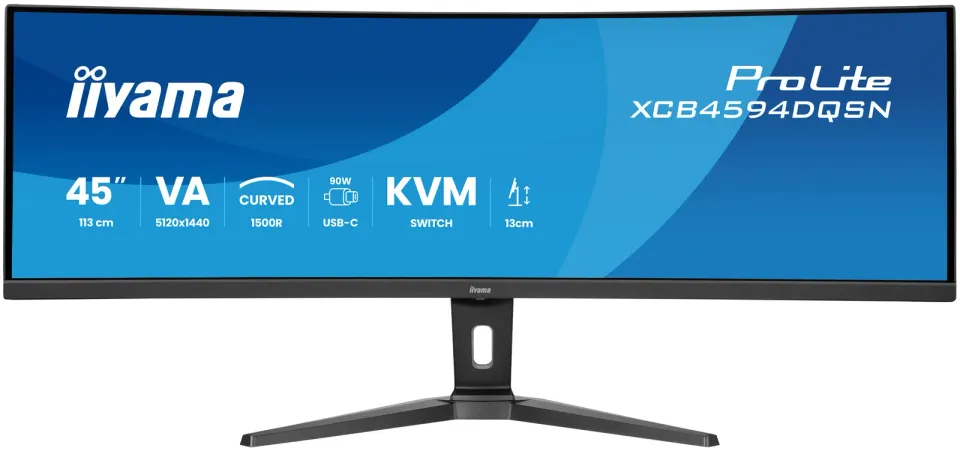 iiyama ProLite/XCB4594DQSN-B1/44,5"/VA/5120x1440/165Hz/0,8ms/Black/3R