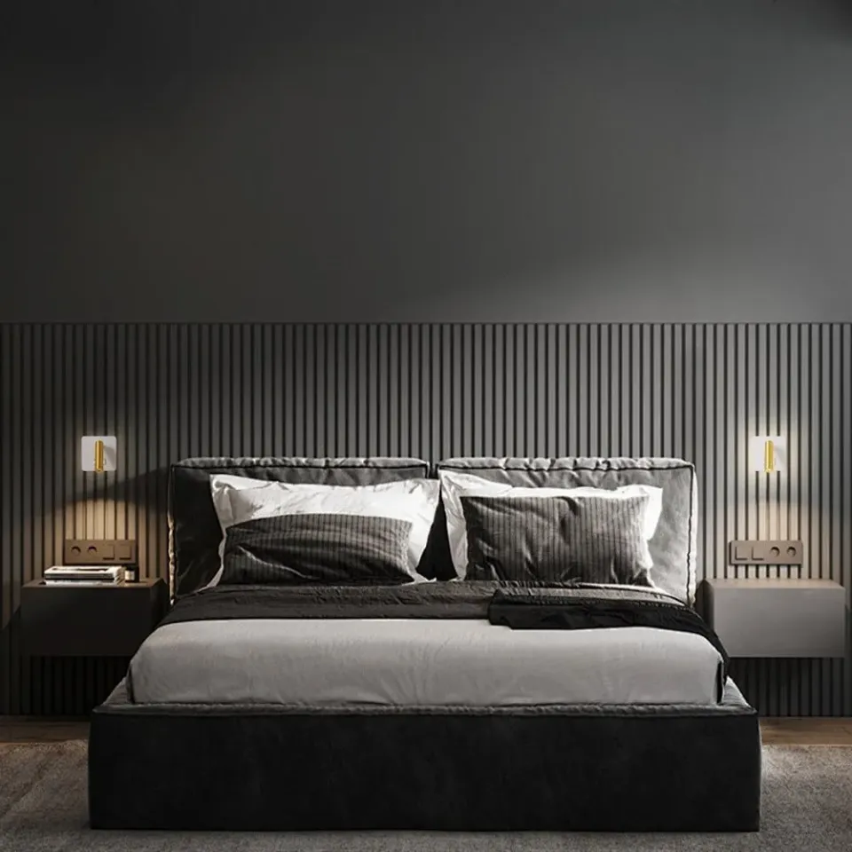 IMMAX GOAL designové nástěnné LED svítidlo, 2 vypínače, 7W, bílo-zlaté