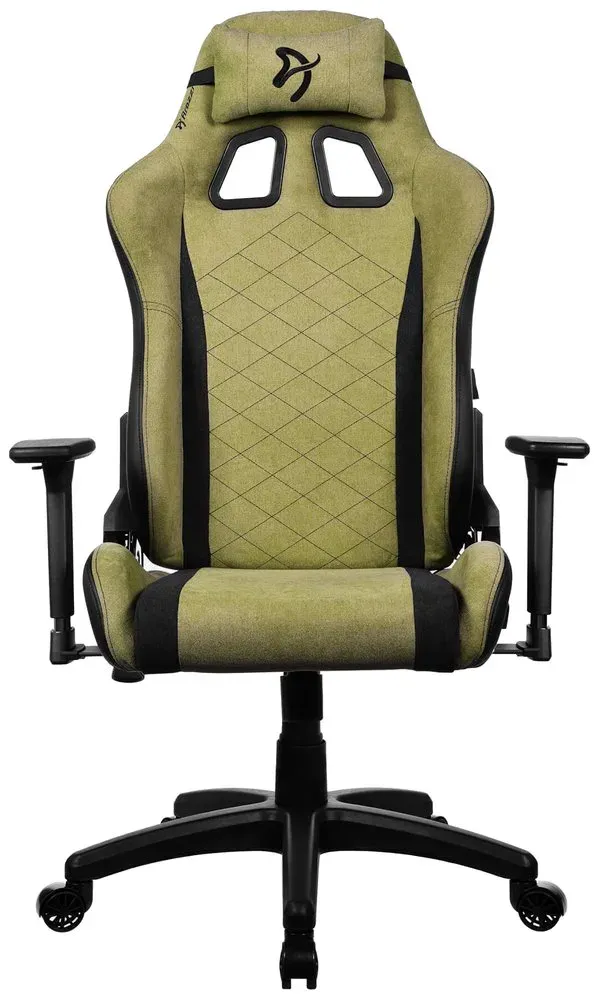 AROZZI herní židle AVANTI Soft Fabric Moss Green/ látkový povrch/ mechově zelená