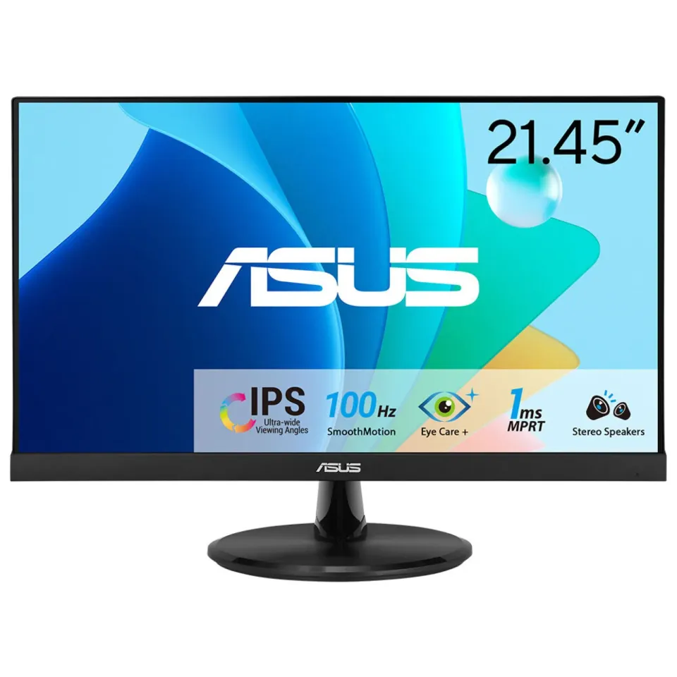 ASUS LCD 21.45" VP229HF Eye Care Gaming Monitor Full HD 1920x1080 IPS 250cd 1ms 100hz HDMI VGA 2,7kg