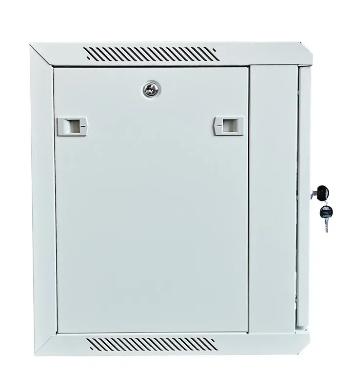 XtendLan 19" nástěnný rozvaděč 9U 600x450, nosnost 60 kg, skleněné dveře, svařovaný, šedý