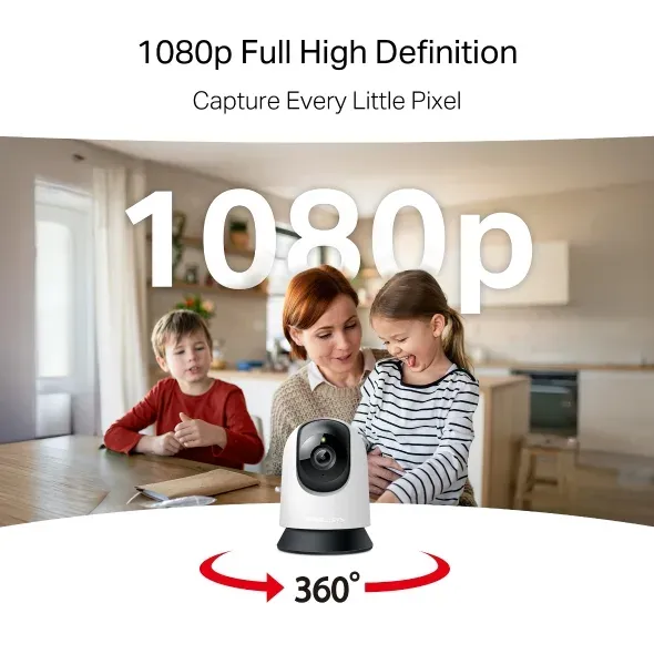 Mercusys MC200 Wi-Fi bezpečnostní kamera pro domácnost s funkcí otáčení a nakláp