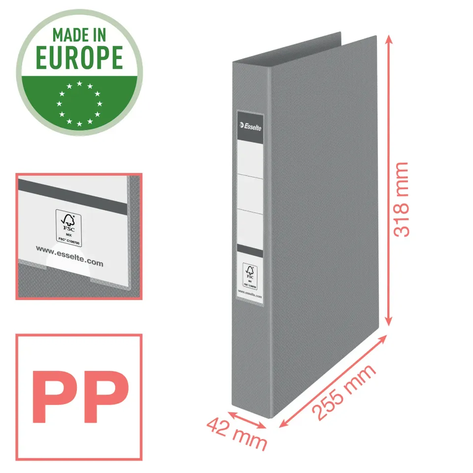 Esselte Plast. kroužk. pořadač Colour´Breeze 2RR/25mm, levandulová