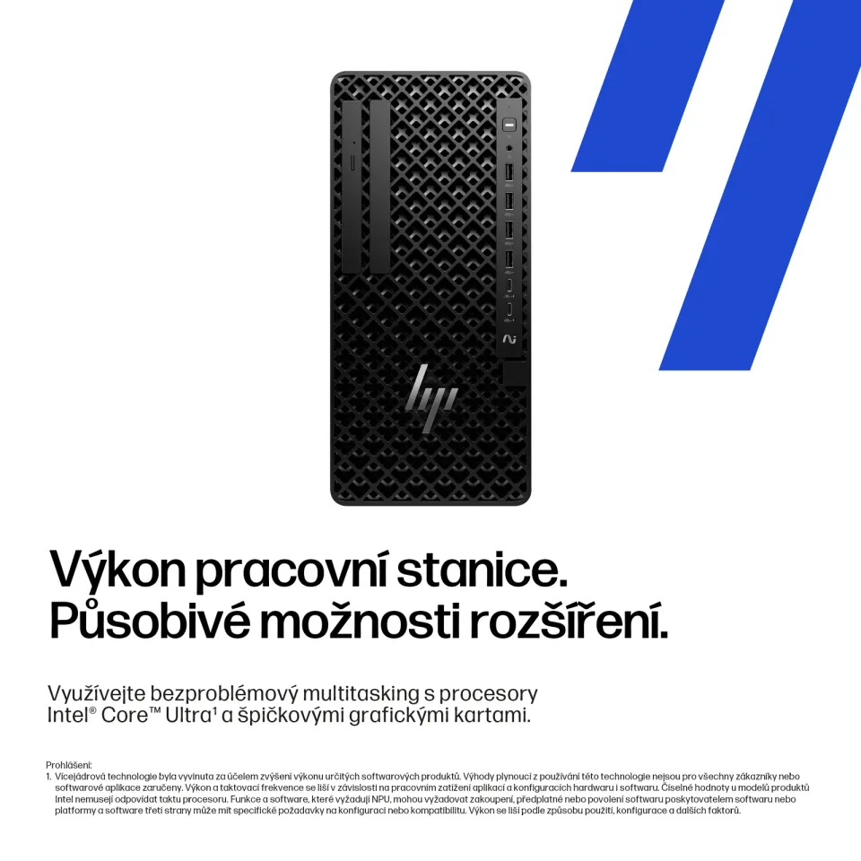 HP PC Z1 Tower G1i 500W, Intel Core U7 265 vPro, RTX A1000 8GB,1x32GB DDR5,1TB,WiFi 7+BT,Kb+M,Win11Pro,3yo