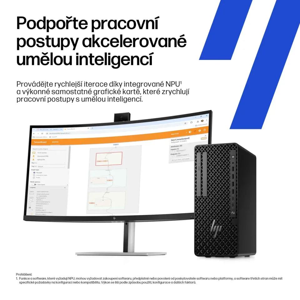 HP PC Z1 Tower G1i 500W, Intel Core U7 265 vPro, RTX A1000 8GB,1x32GB DDR5,1TB,WiFi 7+BT,Kb+M,Win11Pro,3yo
