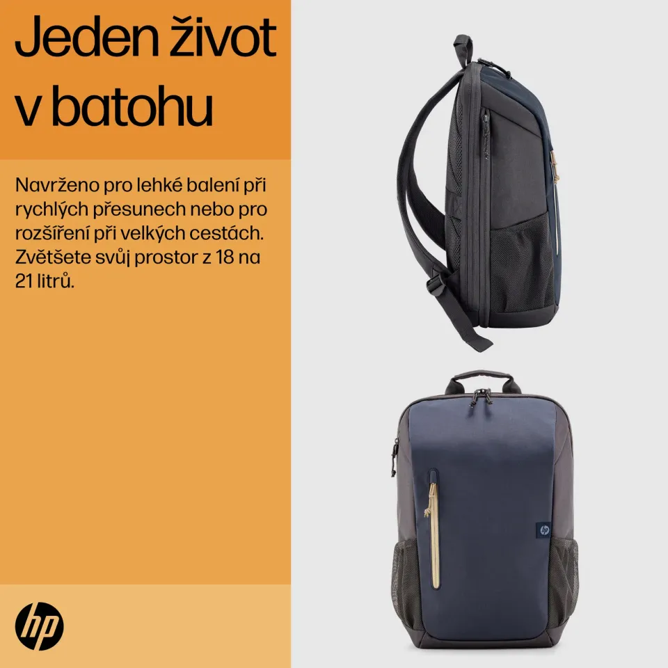 HP Travel 18L 15.6 BNG Laptop Backpack - batoh