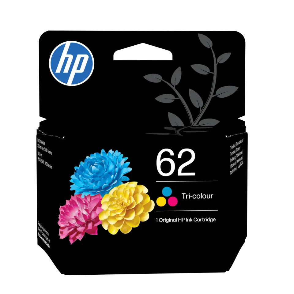 HP C2P06AE originální náplň barevná č.62 color (cca 165stran, pro Envy 5540)